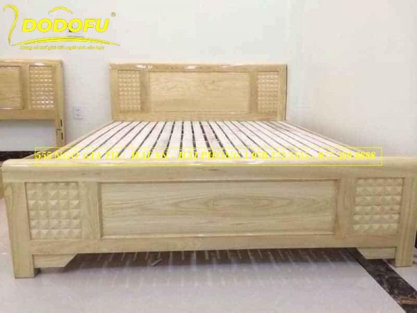 Giường gỗ Sồi 1m6 - 2m - GGS