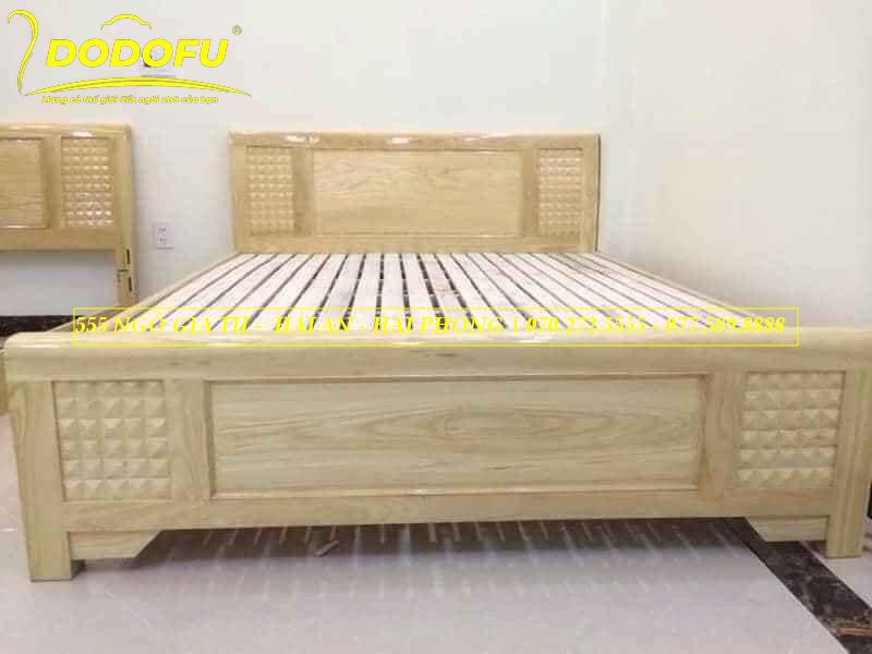Giường gỗ Sồi phản - GGS01 Giường ngủ gỗ Sồi