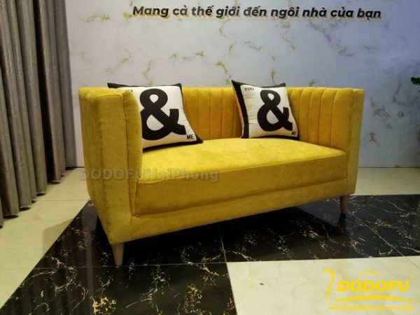 Sofa văng màu vàng