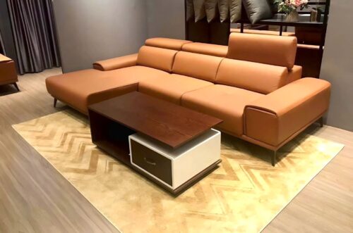 Ghế sofa da cao cấp chữ L SD33