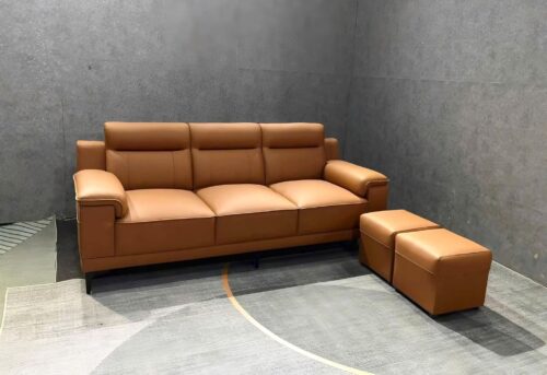 Ghế sofa da văng 2m kèm đôn SD68