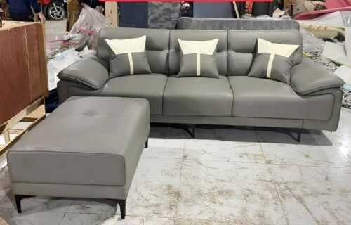 Ghế sofa văng da cao cấp kèm ghế phụ SD60