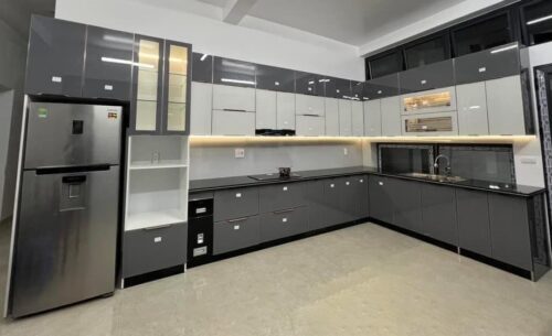 Tủ bếp Inox Cánh Kính Hải Phòng