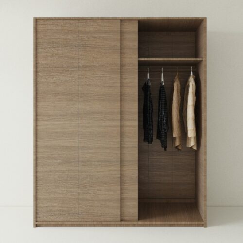 Tủ Quần Áo Gỗ MDF Cánh Lùa TATD26