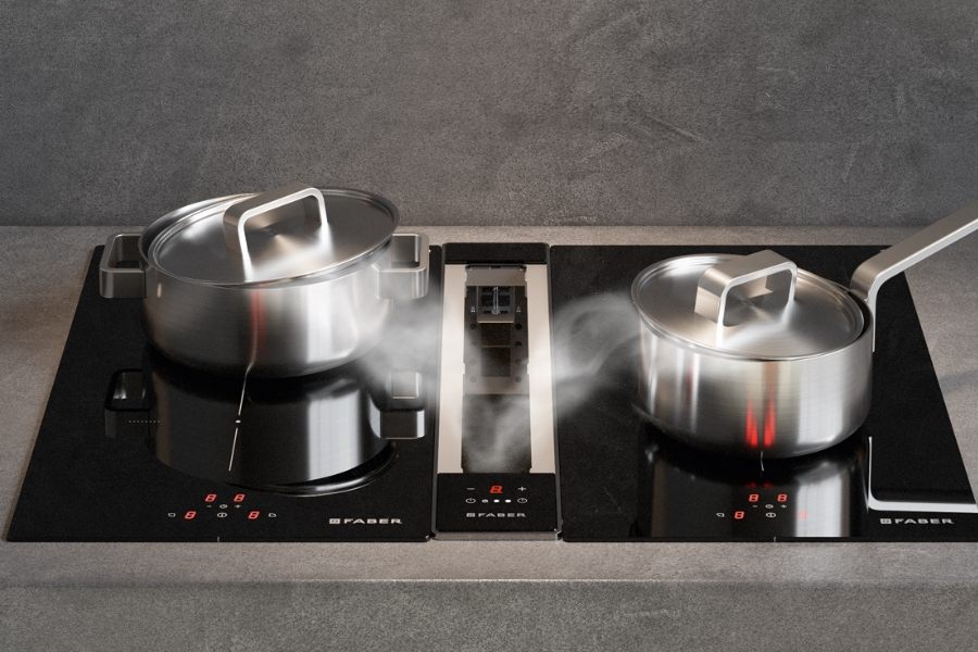 Bếp từ kết hợp hút mùi – Tương lai của không gian bếp thông minh 3 bep tu hut mui 001